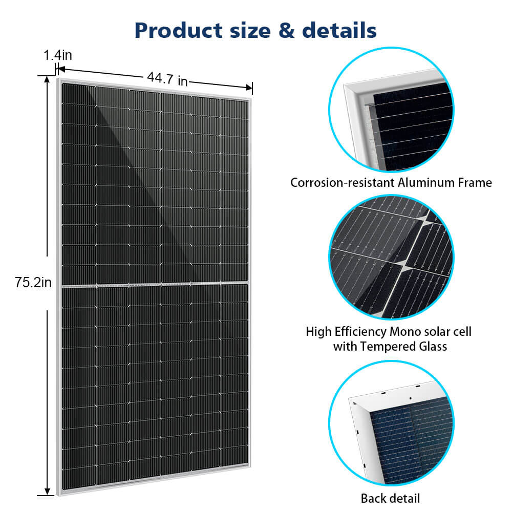 SunGoldPower 460/ 560 Watt Bifacial PERC Solar Panel