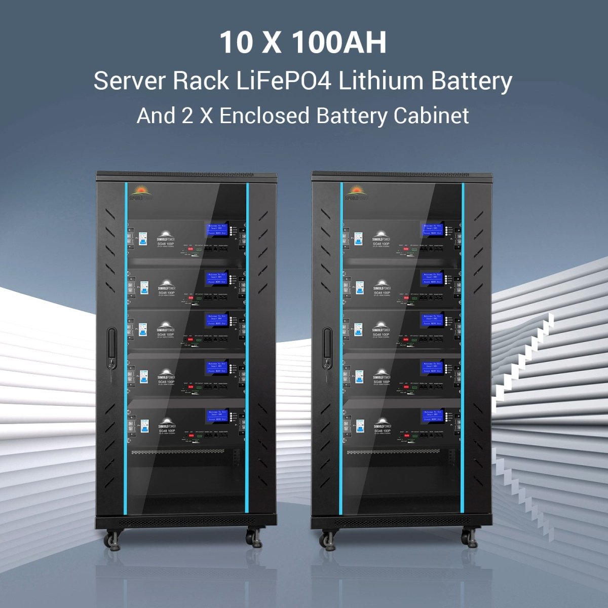 Hybrid Solar Kit 11.4KW 48V Split Phase 51.2 KWH Lithium Battery 36 X 440 Watt Solar Panel SGH-11N5E