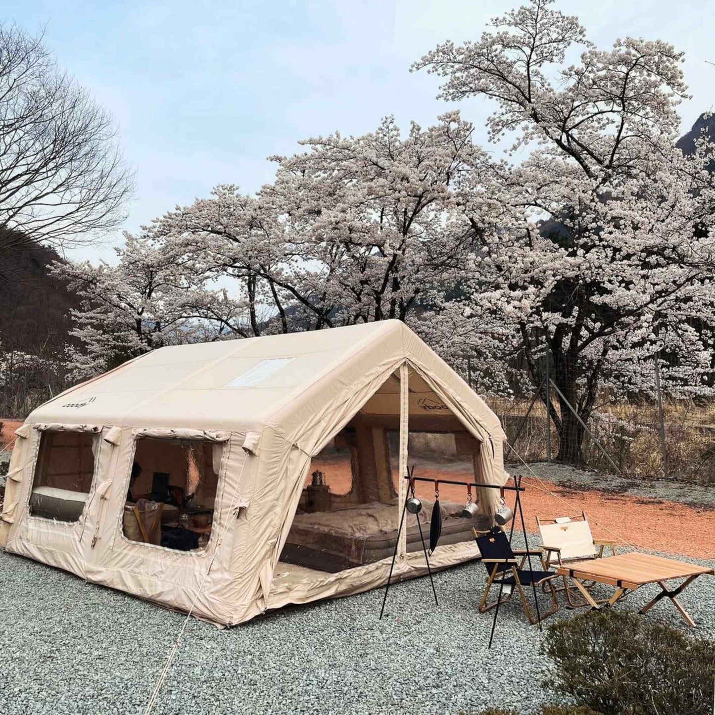 Coody 13.6 (Koala-5) Beige Inflatable Tent House for Camping (2-8 person)