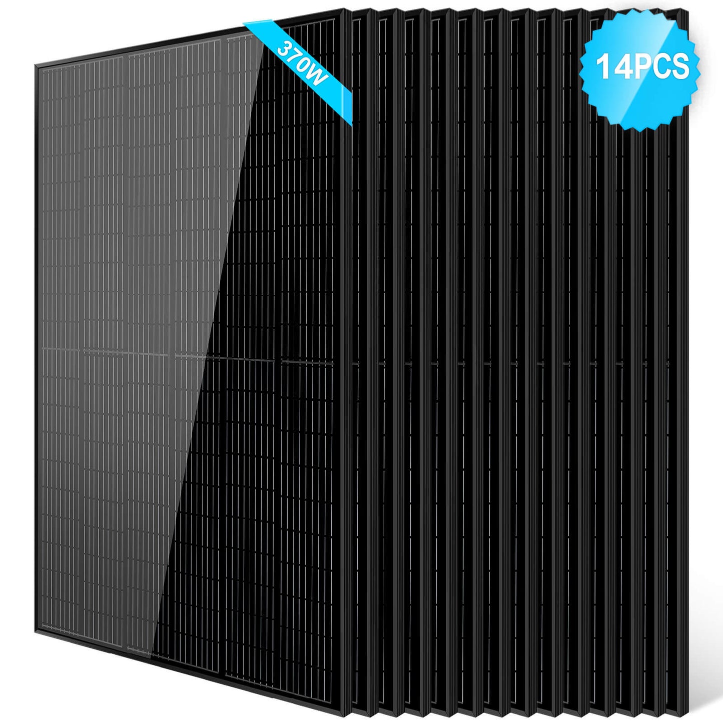 SunGoldPower 370W Mono Black PERC Solar Panel UL 61730