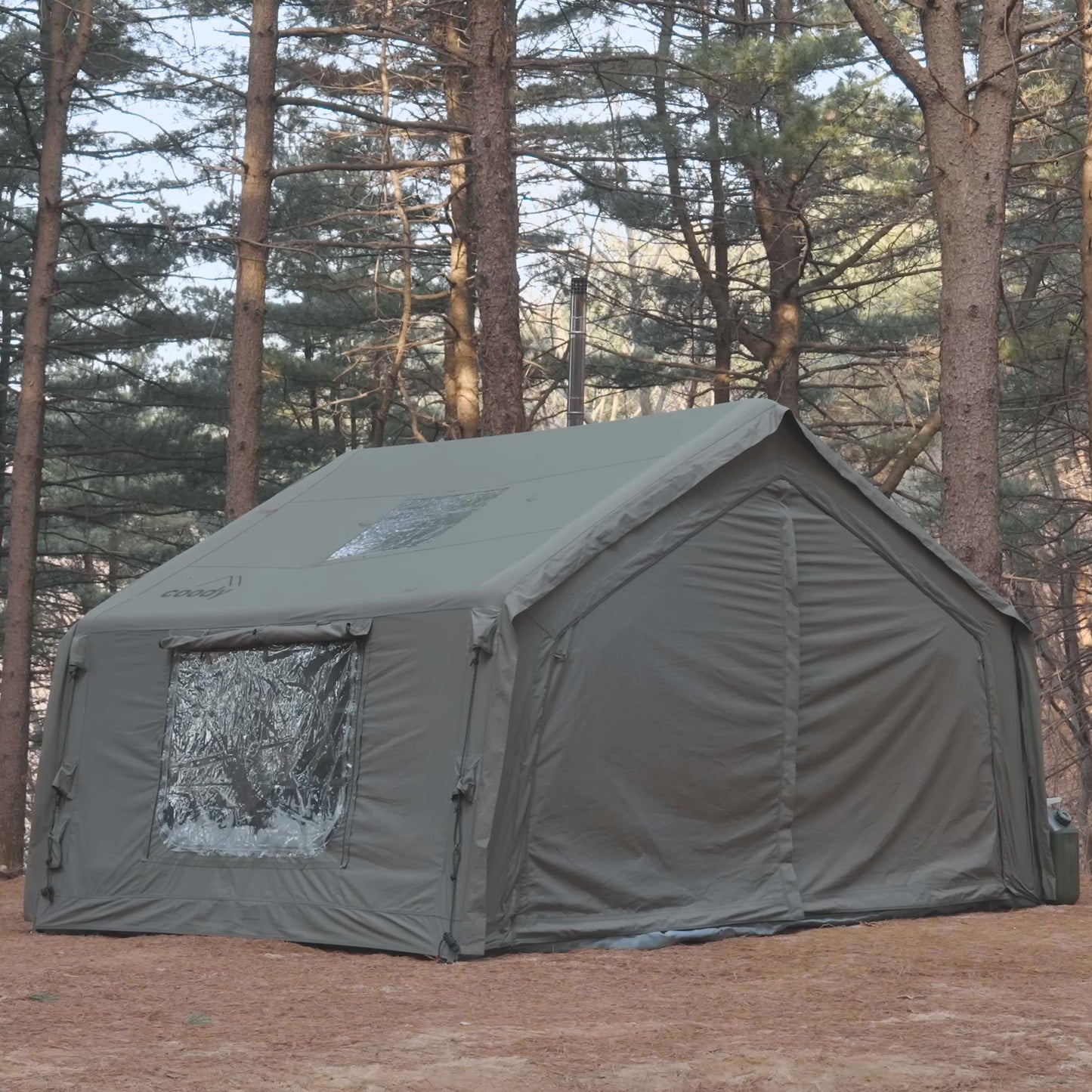 Coody 10 Forest Green Inflatable Tent House for Camping (2-4 person)