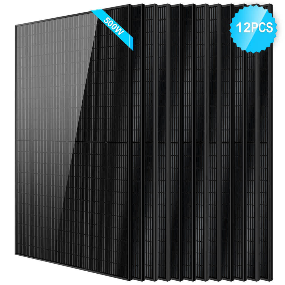 SunGoldPower 500W Mono Black PERC Solar Panel UL 61730