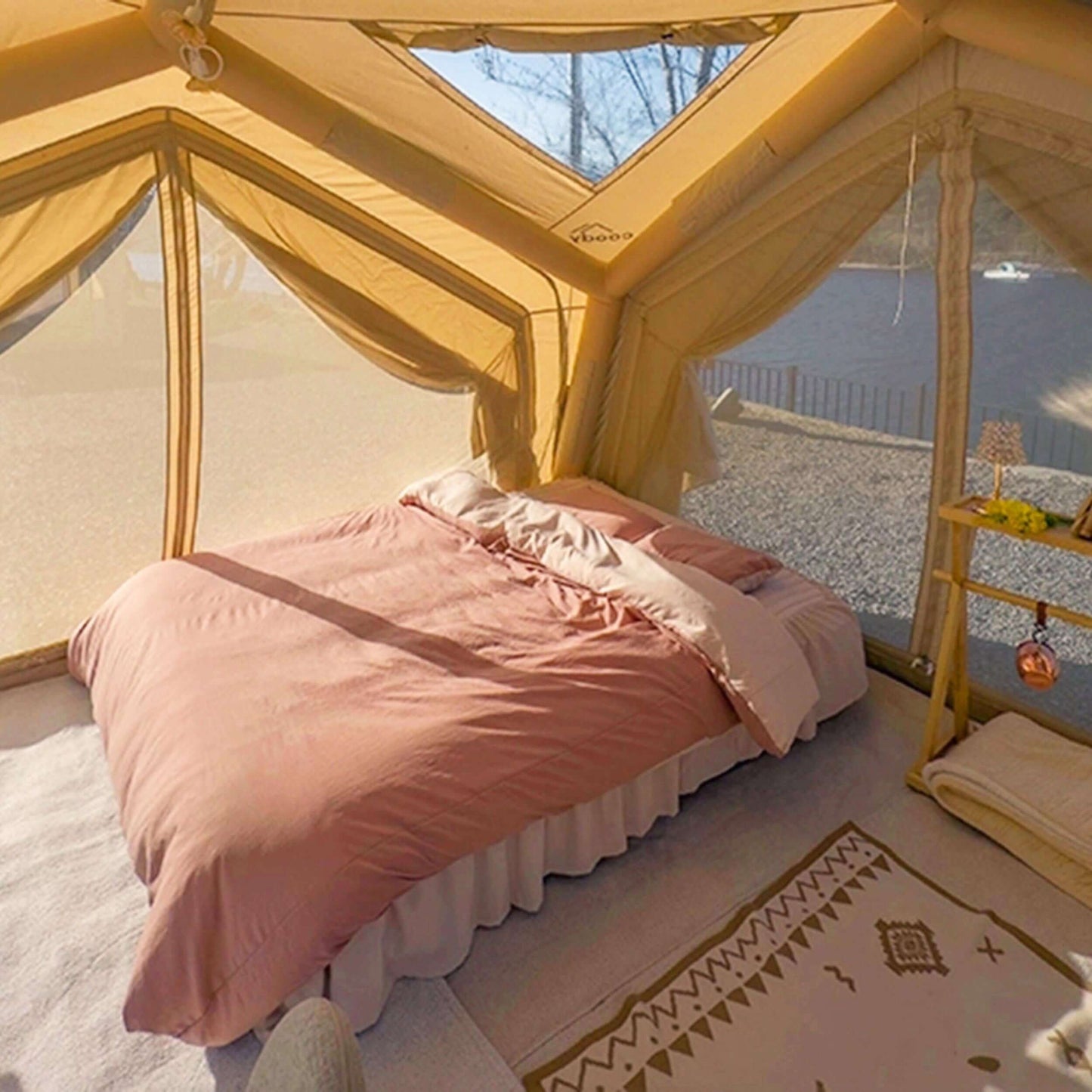 Coody | RBM Hub Shelter Inflatable Tent for 2-6 Person (Beige)