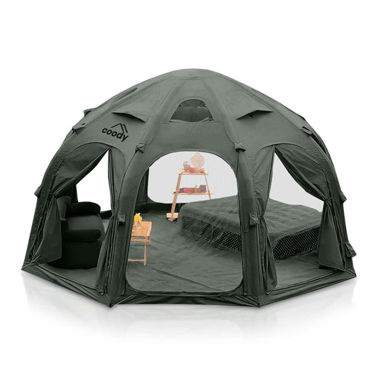 Coody Aurora Dome | RBM Outdoors Inflatable tent Octopus Forest Green for 2-4 person