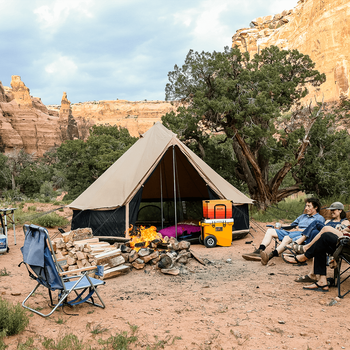 White Duck Outdoors - USED - Regatta Double Wall Tent - Sandstone Beige