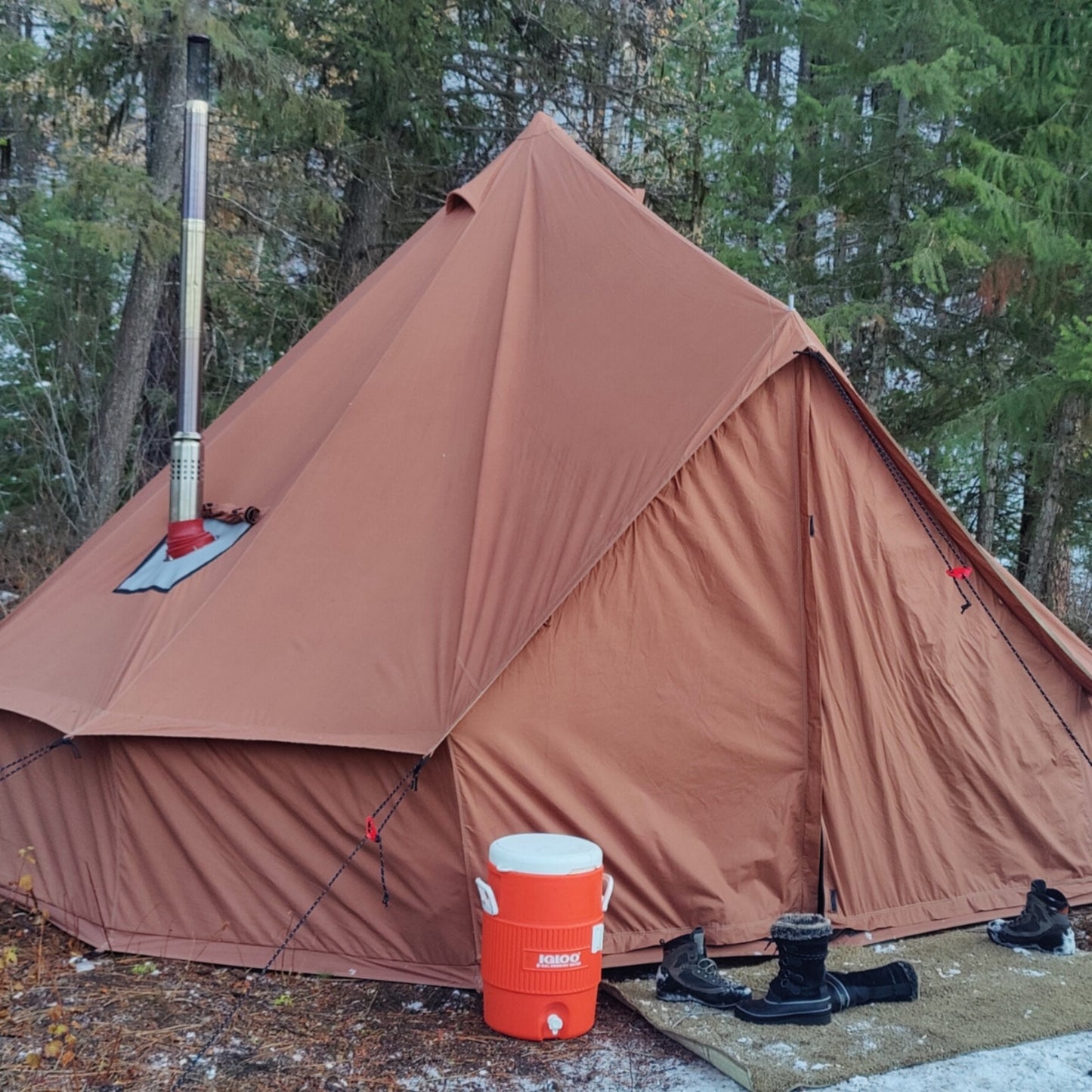 White Duck Outdoors - USED - 16' Regatta Bell Tent - Desert Red