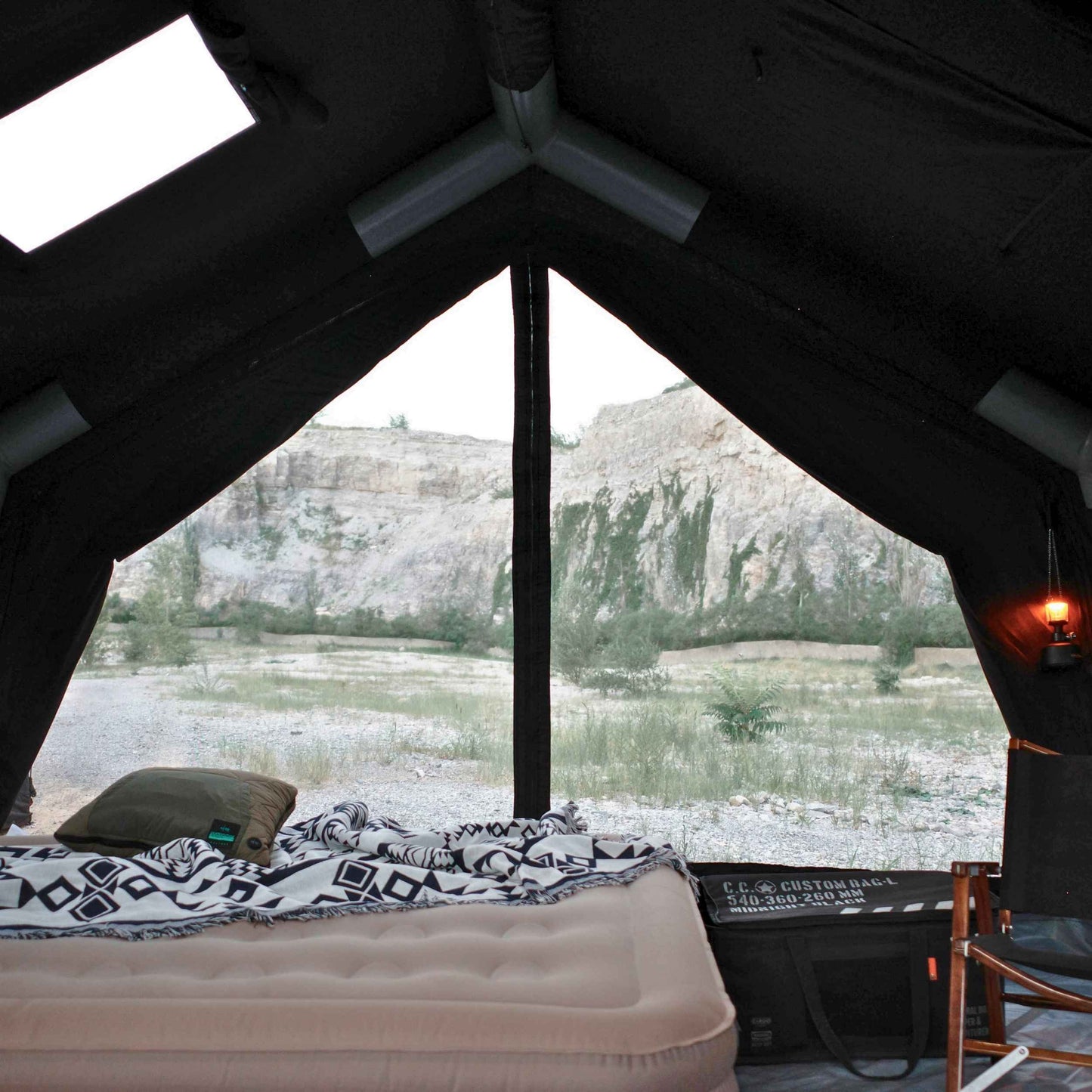 Coody 13.6 (Koala-5) Black Inflatable Tent House for Camping (2-8 person)