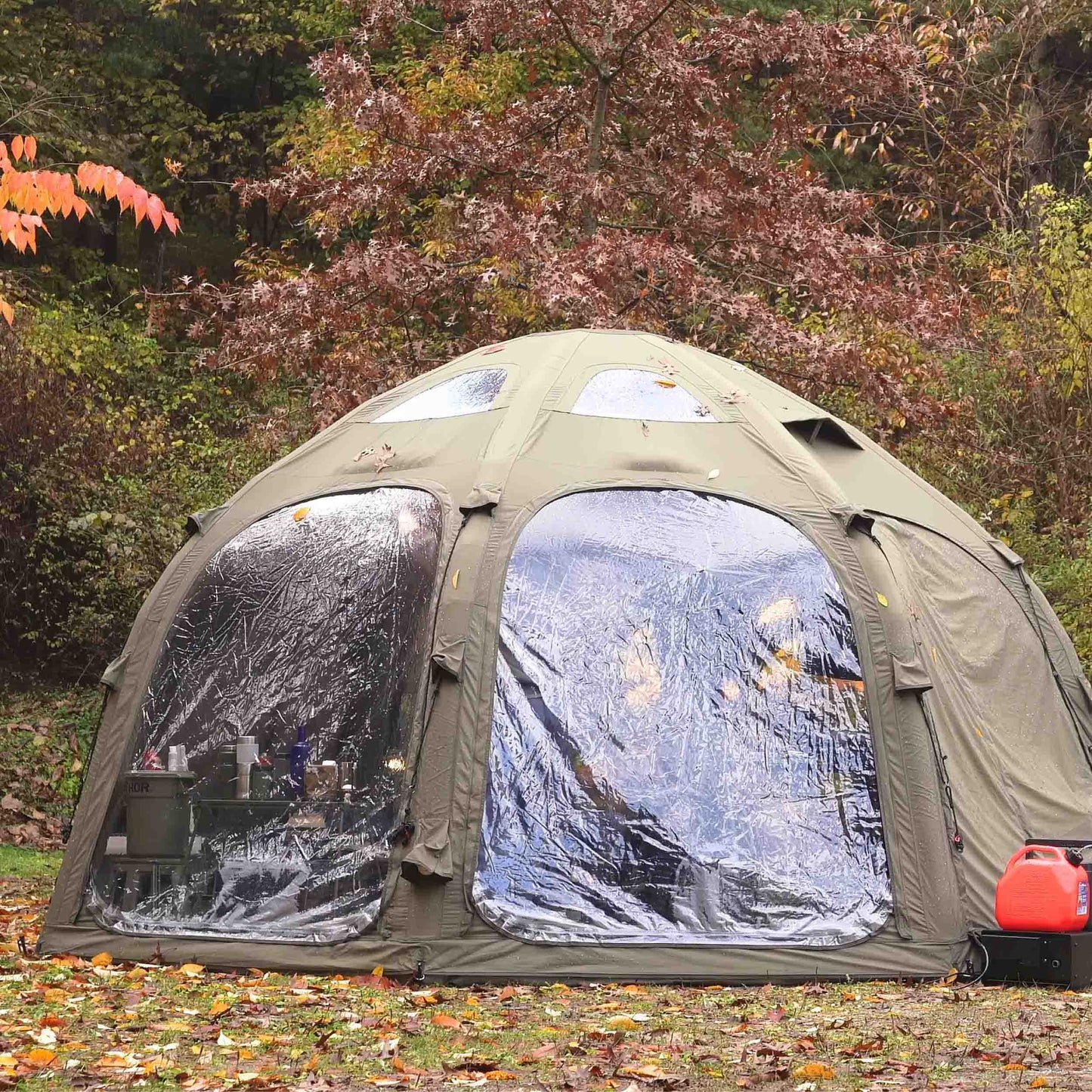 Coody Aurora Dome | RBM Outdoors Inflatable tent Octopus Forest Green for 2-4 person