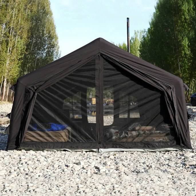 Coody 17.2 (Koala-7) Black Inflatable Tent House for Camping (2-10 person)