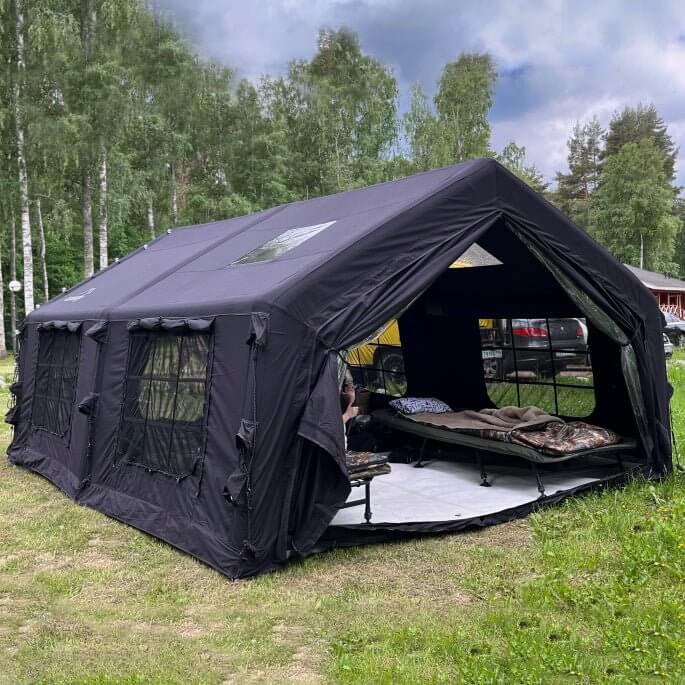 Coody 17.2 (Koala-7) Black Inflatable Tent House for Camping (2-10 person)
