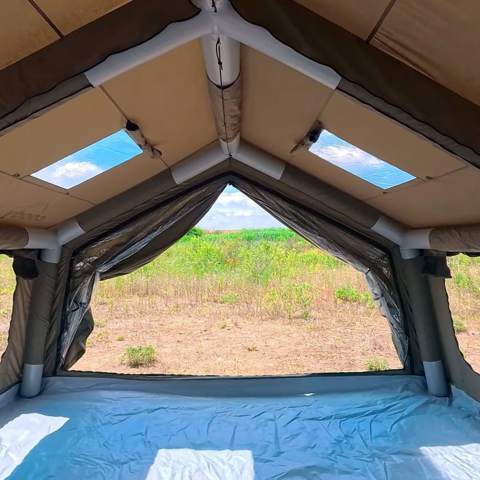 Coody 17.2 (Koala-7) Forest Green Inflatable Tent House for Camping (2-10 person)