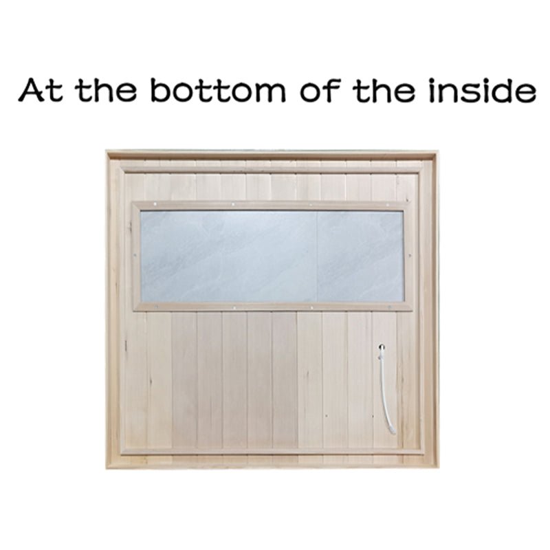 Luxury 2-Person Hemlock Wood FAR Infrared Sauna Room W/ Glass Door, 1750W (SAK81525)