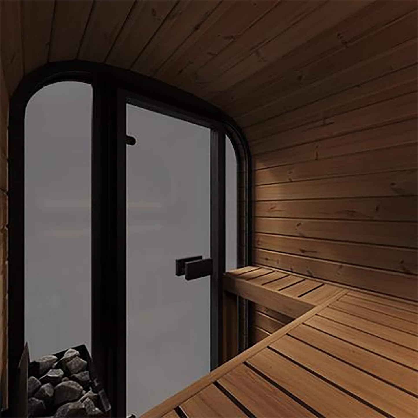 SaunaLife Model CL3G Cube-Series Outdoor 2-Person Home Sauna Kit (SAK23721)