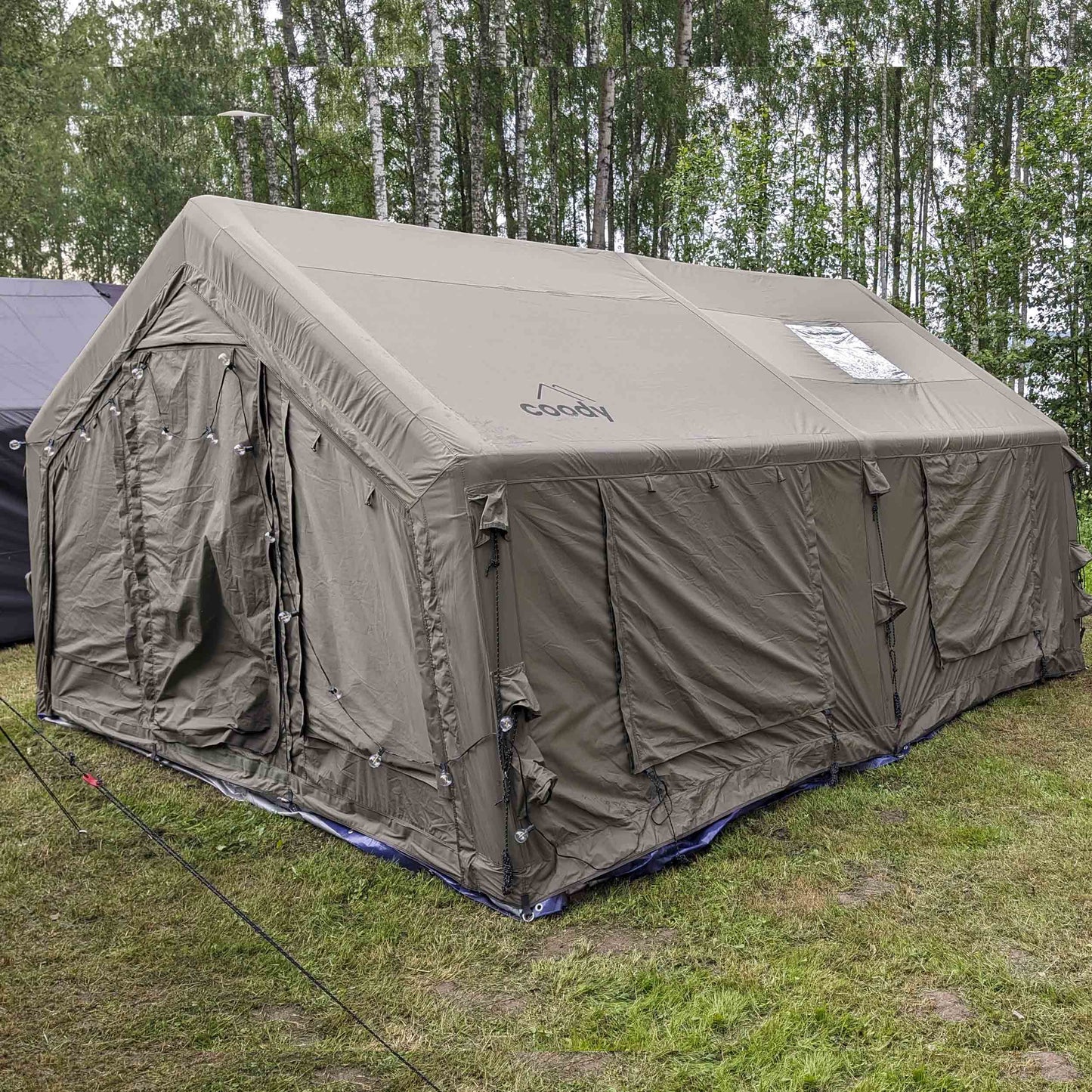 Coody 17.2 (Koala-7) Forest Green Inflatable Tent House for Camping (2-10 person)