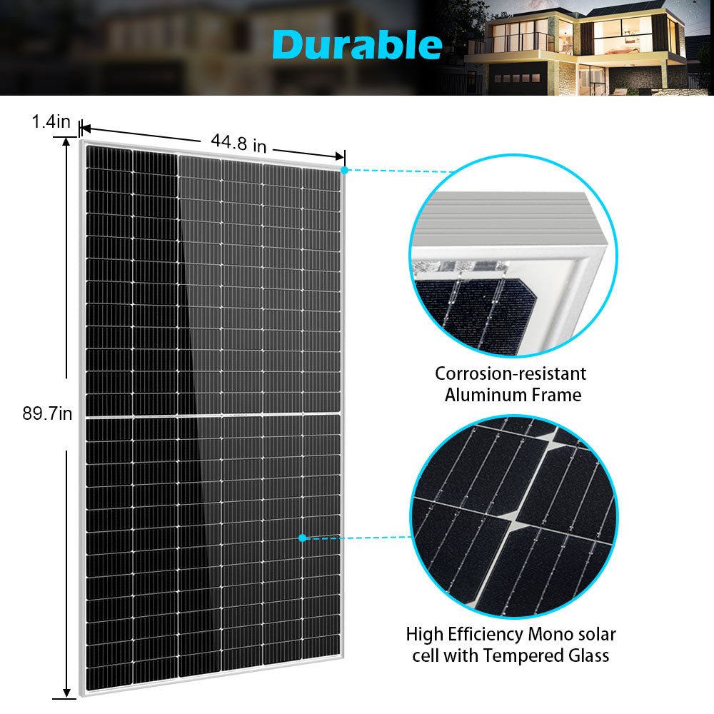 SunGoldPower 450/ 550 Watt Monocrystalline PERC Solar Panel UL 61730