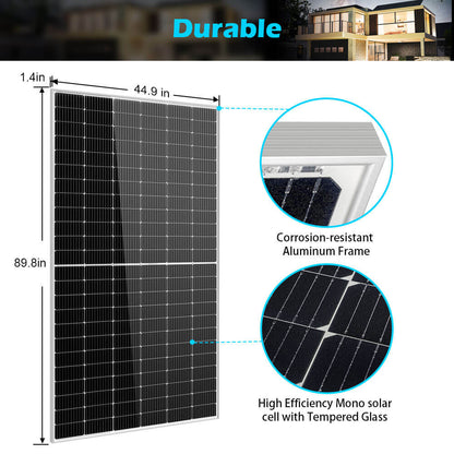 SunGoldPower 450/ 550 Watt Monocrystalline PERC Solar Panel UL 61730