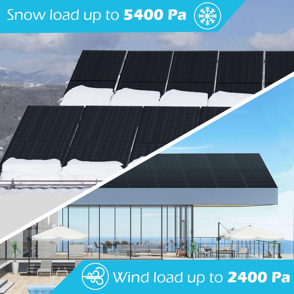 SunGoldPower 370W Mono Black PERC Solar Panel UL 61730