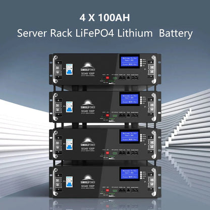 Off-Grid Solar Kit 6500W/ 8000W 48VDC 120V/240V LifePo4 10.24KWH-20.48KWH Lithium Battery 8 X 415 Watts Solar Panels