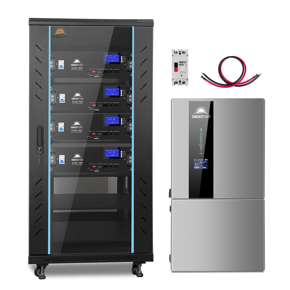 Hybrid Solar Kit 11.4KW 48V Split Phase 20.48KWH/50.2KWH Lithium Battery 440 Watt Solar Panel SGH-11N2E/ SGH-11N5E