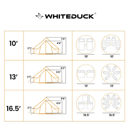 White Duck Outdoors - USED - 16' Regatta Bell Tent - Night sky