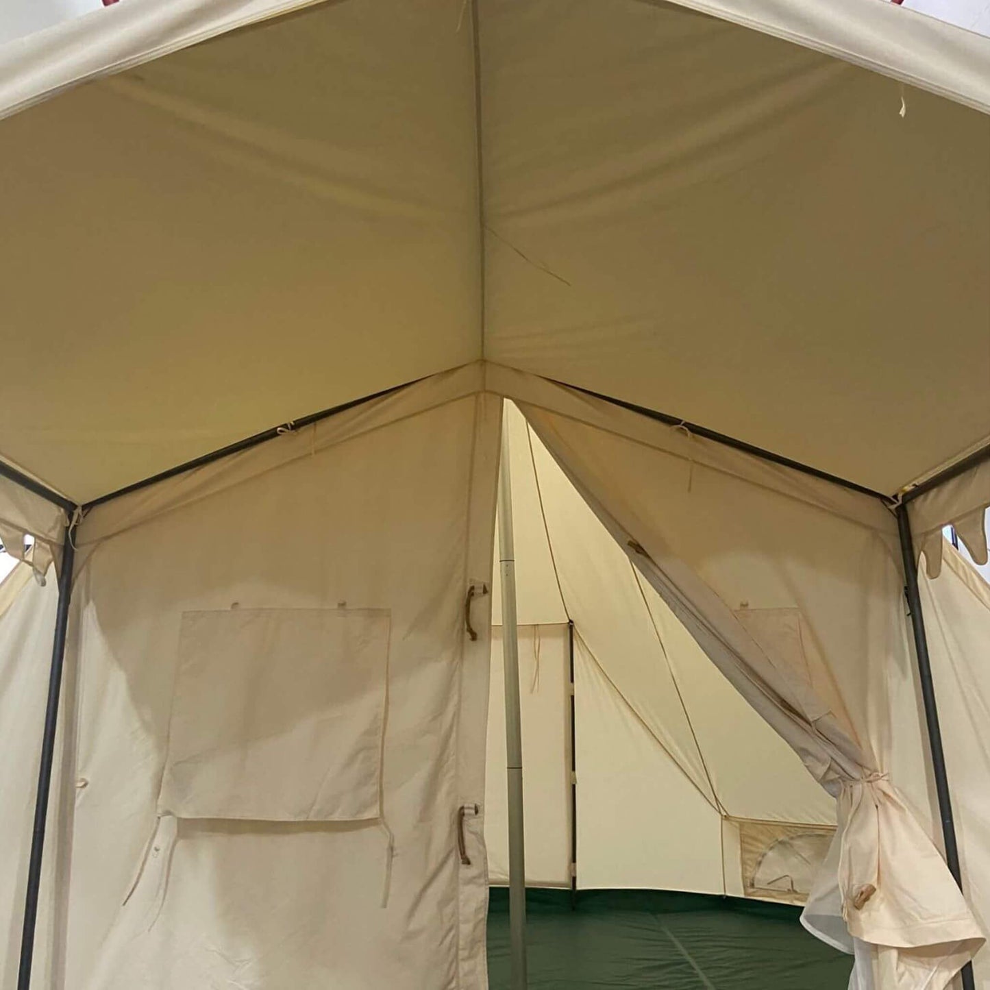[13X19FT] Extra Large Heavy Duty Outdoor Four Seasons Glamping Canvas Bell Yurt Tent (SAK45688)