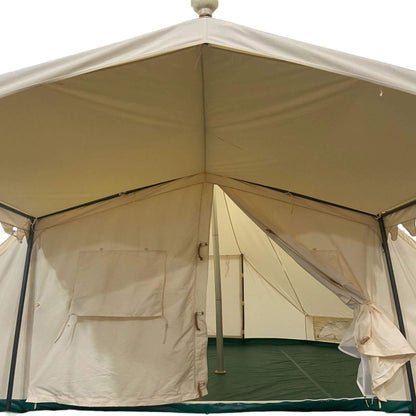 [13X19FT] Extra Large Heavy Duty Outdoor Four Seasons Glamping Canvas Bell Yurt Tent (SAK45688)