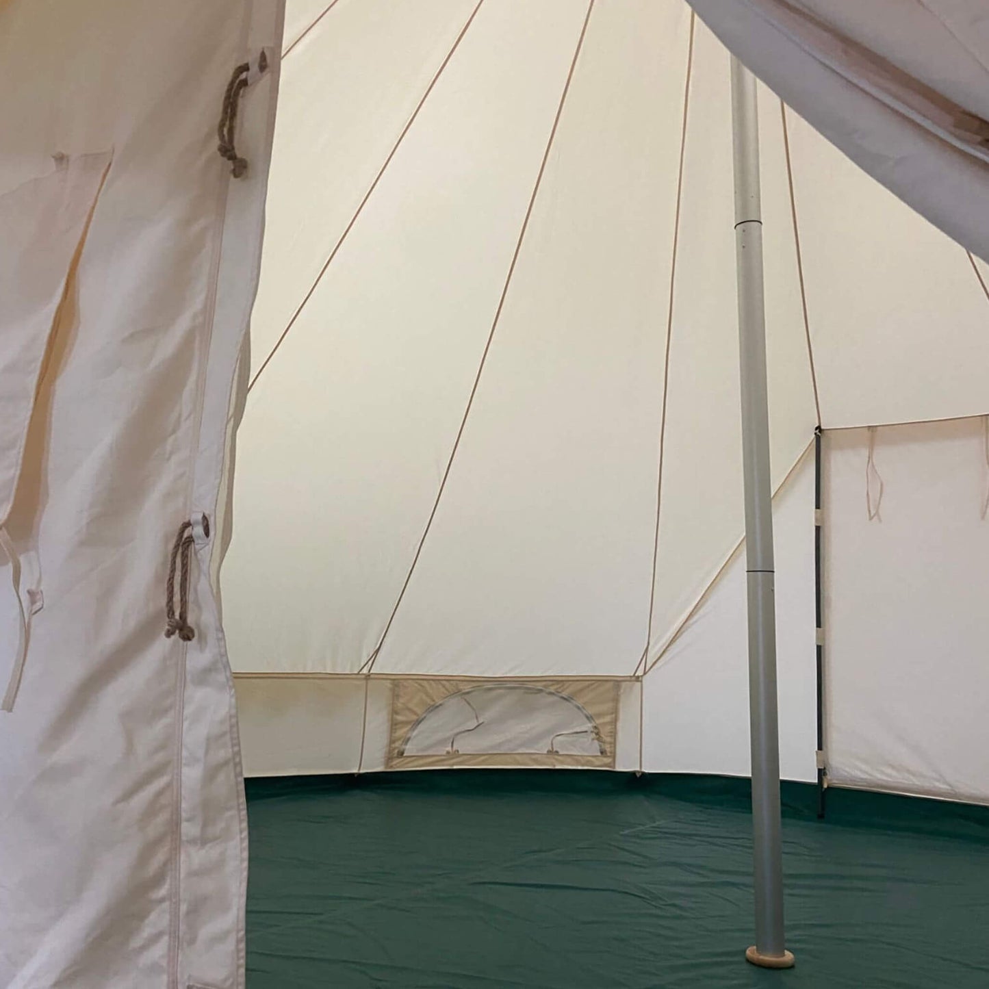 [13X19FT] Extra Large Heavy Duty Outdoor Four Seasons Glamping Canvas Bell Yurt Tent (SAK45688)