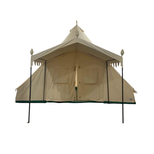 [13X19FT] Extra Large Heavy Duty Outdoor Four Seasons Glamping Canvas Bell Yurt Tent (SAK45688)