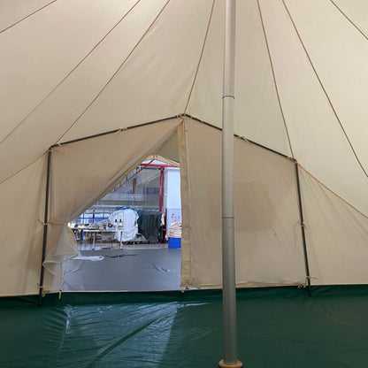 [13X19FT] Extra Large Heavy Duty Outdoor Four Seasons Glamping Canvas Bell Yurt Tent (SAK45688)