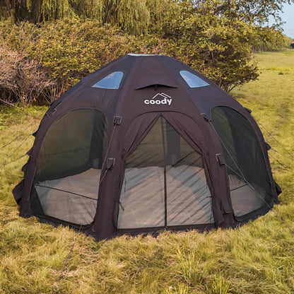 Coody tent on grass 