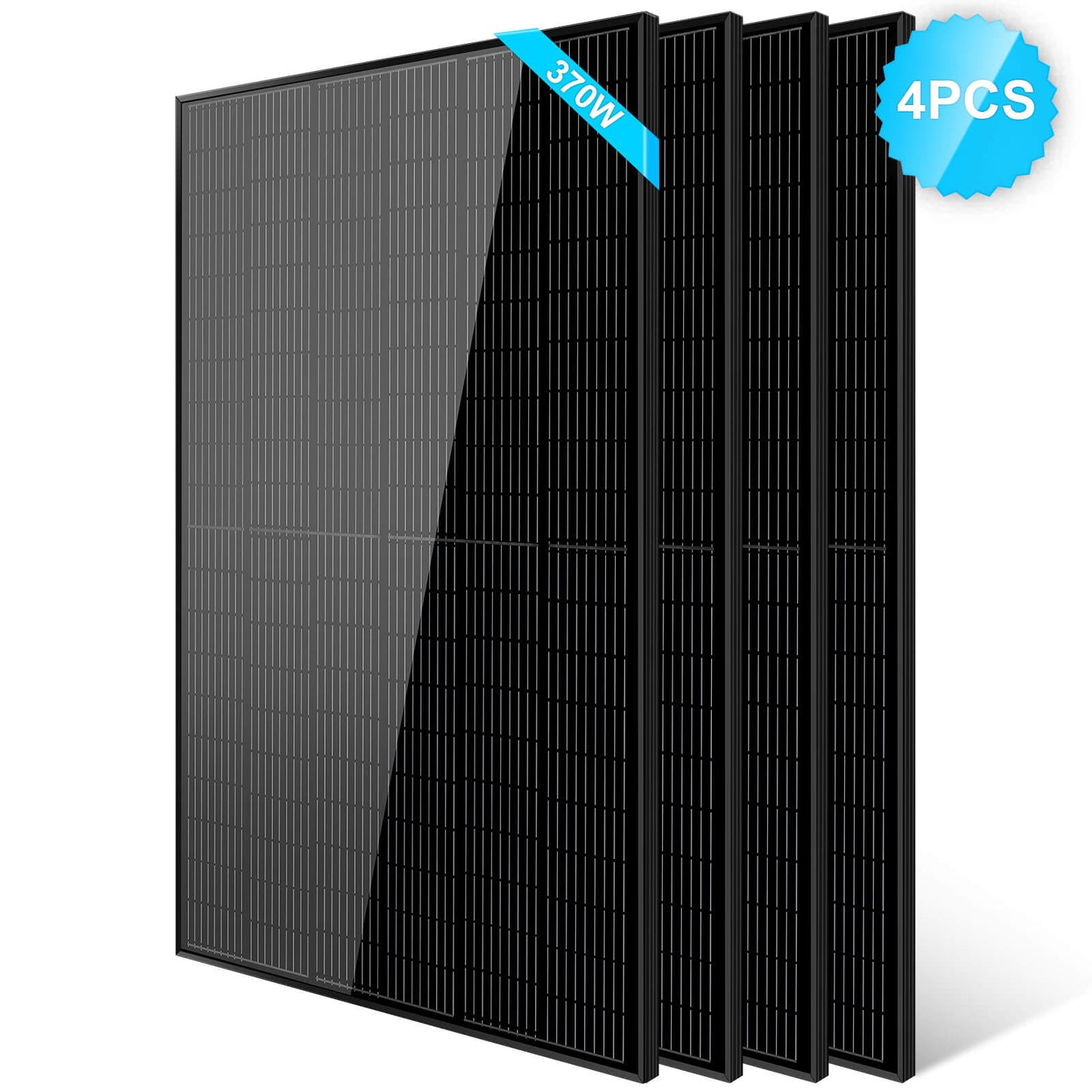 SunGoldPower 370W Mono Black PERC Solar Panel UL 61730