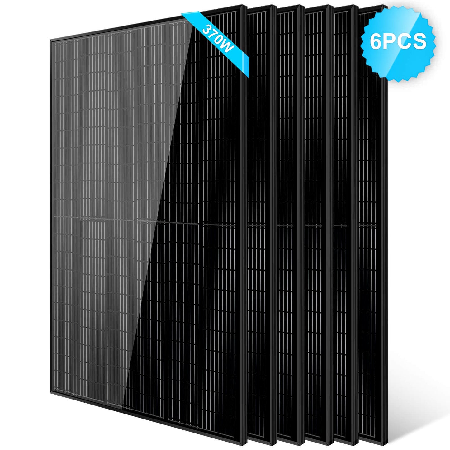 SunGoldPower 370W Mono Black PERC Solar Panel UL 61730