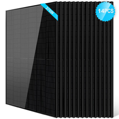 SunGoldPower 370W Mono Black PERC Solar Panel UL 61730