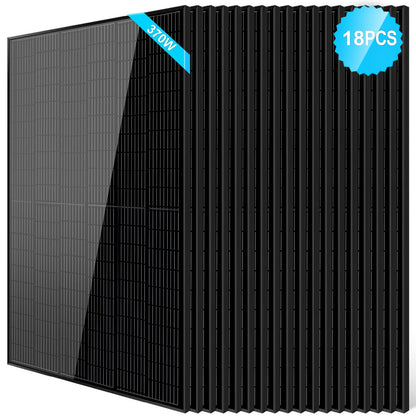 SunGoldPower 370W Mono Black PERC Solar Panel UL 61730