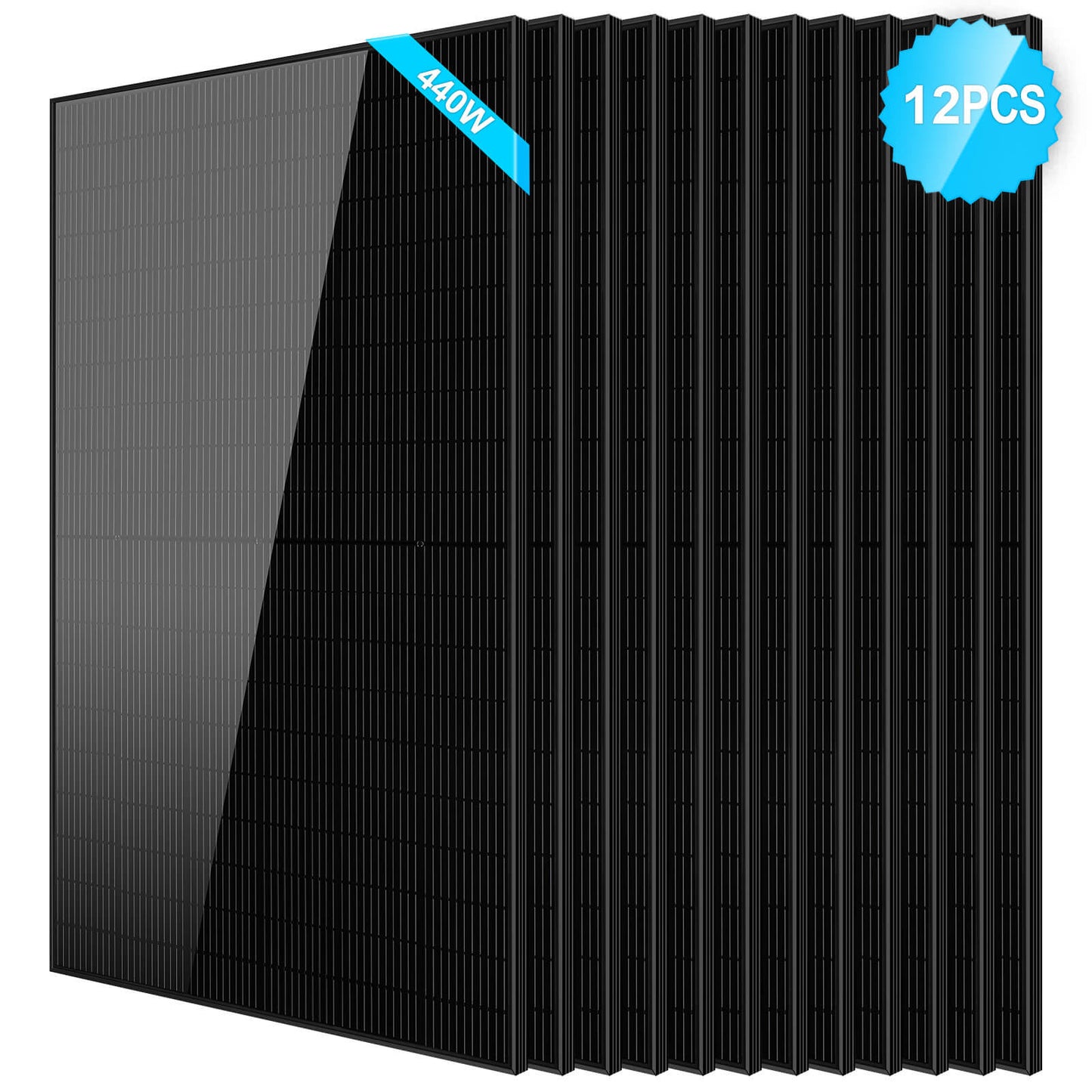SunGoldPower 440W Mono Black PERC Solar Panel UL 61730