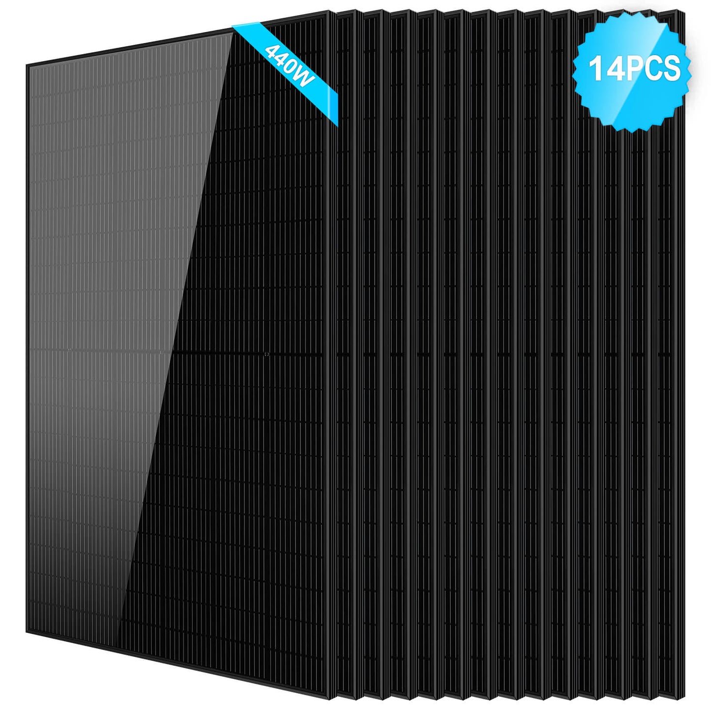 SunGoldPower 440W Mono Black PERC Solar Panel UL 61730