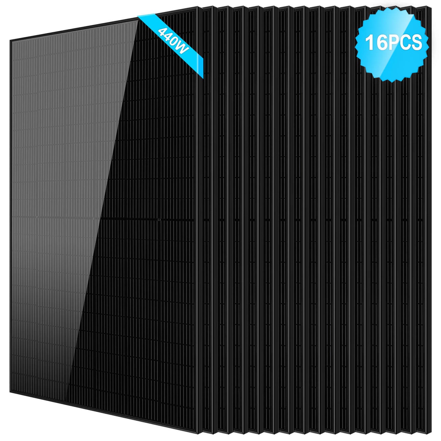 SunGoldPower 440W Mono Black PERC Solar Panel UL 61730