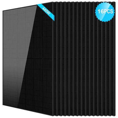 SunGoldPower 440W Mono Black PERC Solar Panel UL 61730