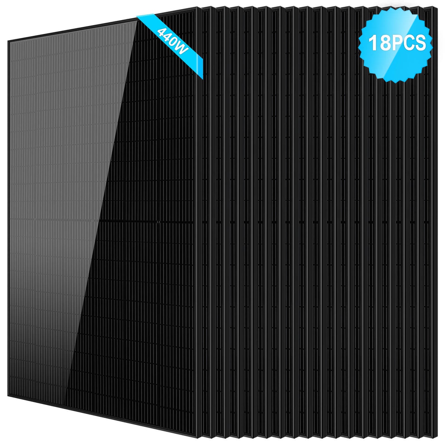 SunGoldPower 440W Mono Black PERC Solar Panel UL 61730