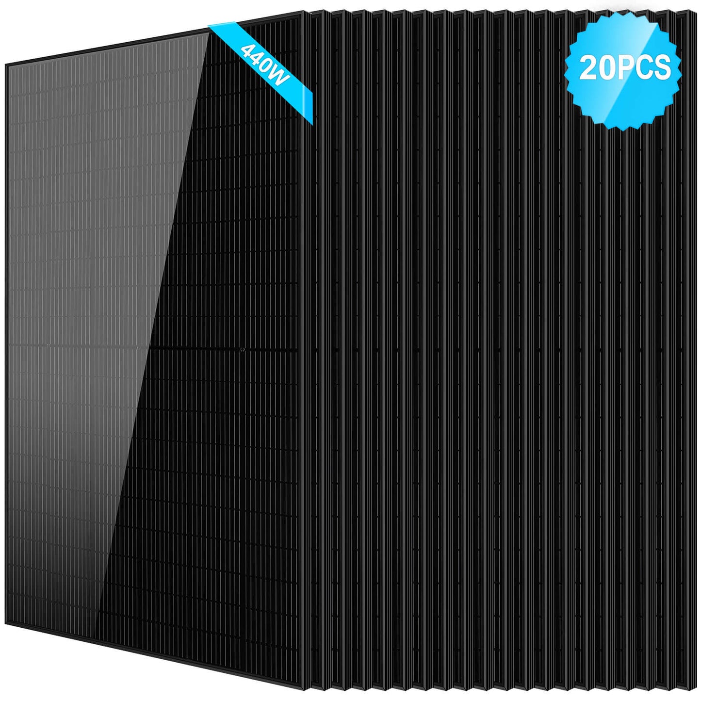 SunGoldPower 440W Mono Black PERC Solar Panel UL 61730