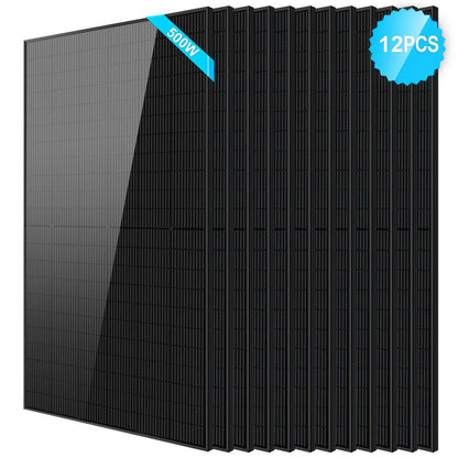 SunGoldPower 500W Mono Black PERC Solar Panel UL 61730