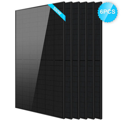SunGoldPower 500W Mono Black PERC Solar Panel UL 61730