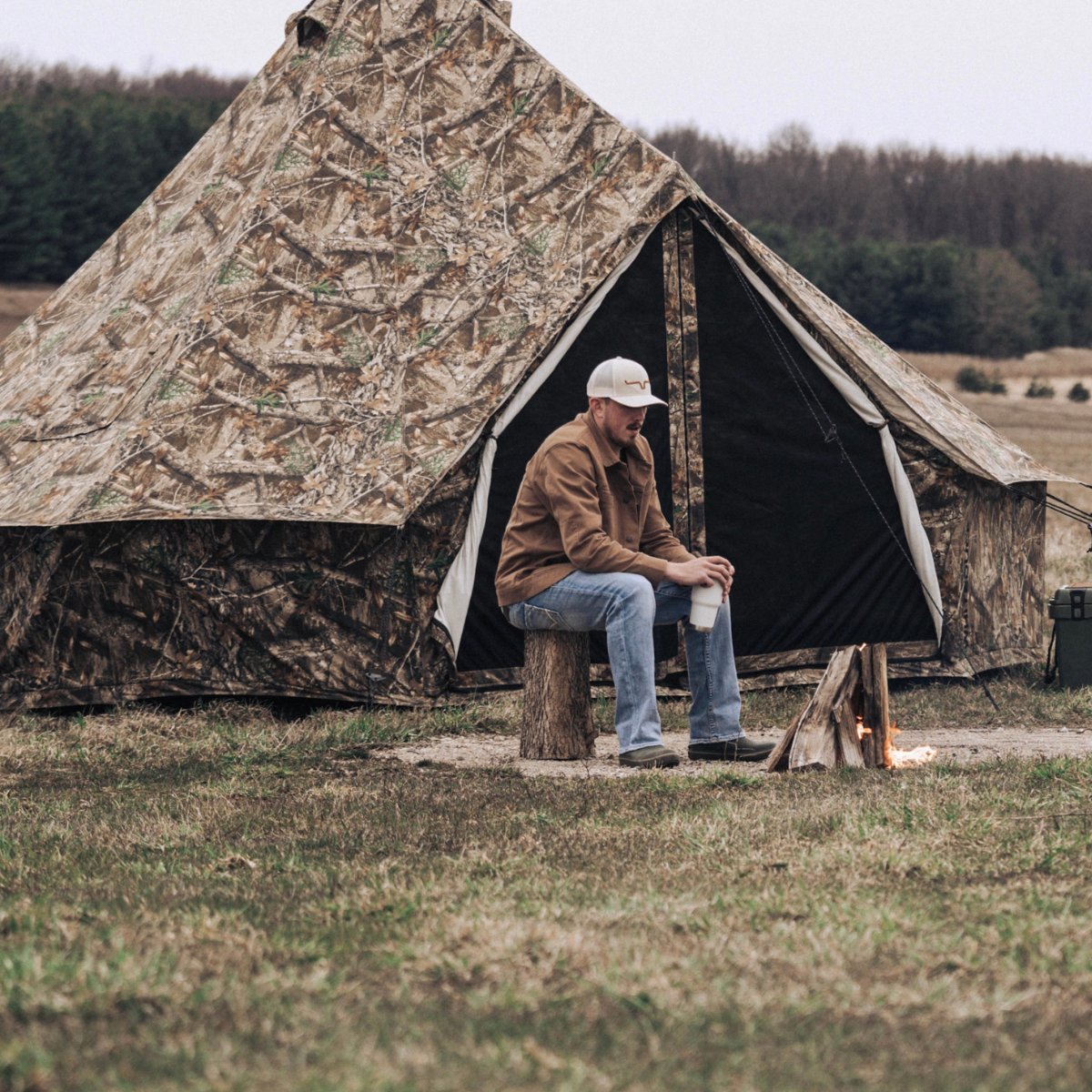 White Duck Outdoors - Used - 16' Regatta Bell Tent - Realtree Edge