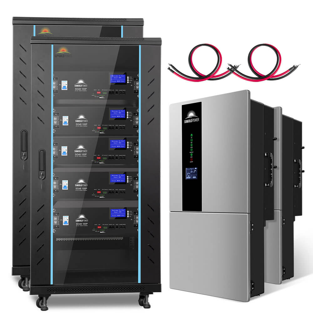 Hybrid Solar Kit 11.4KW 48V Split Phase 20.48KWH/50.2KWH Lithium Battery 440 Watt Solar Panel SGH-11N2E/ SGH-11N5E