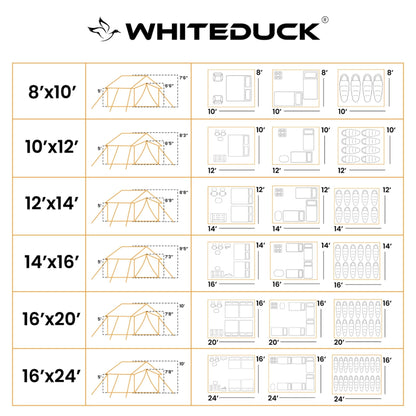 White Duck Outdoors - USED - 14'x16' Alpha Pro Wall Tent