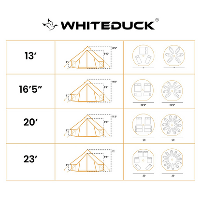 White Duck Outdoors - 20' Avalon Bell Tent