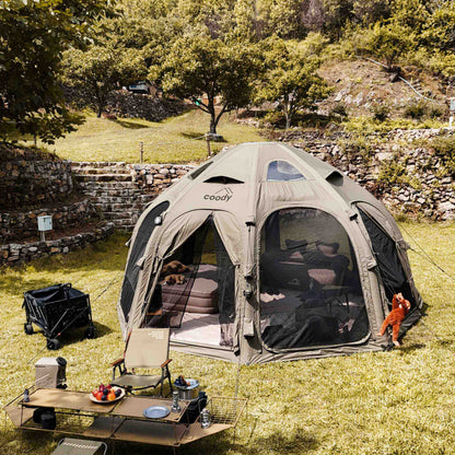 Coody Aurora Dome | RBM Outdoors Inflatable tent Octopus Forest Green for 2-4 person