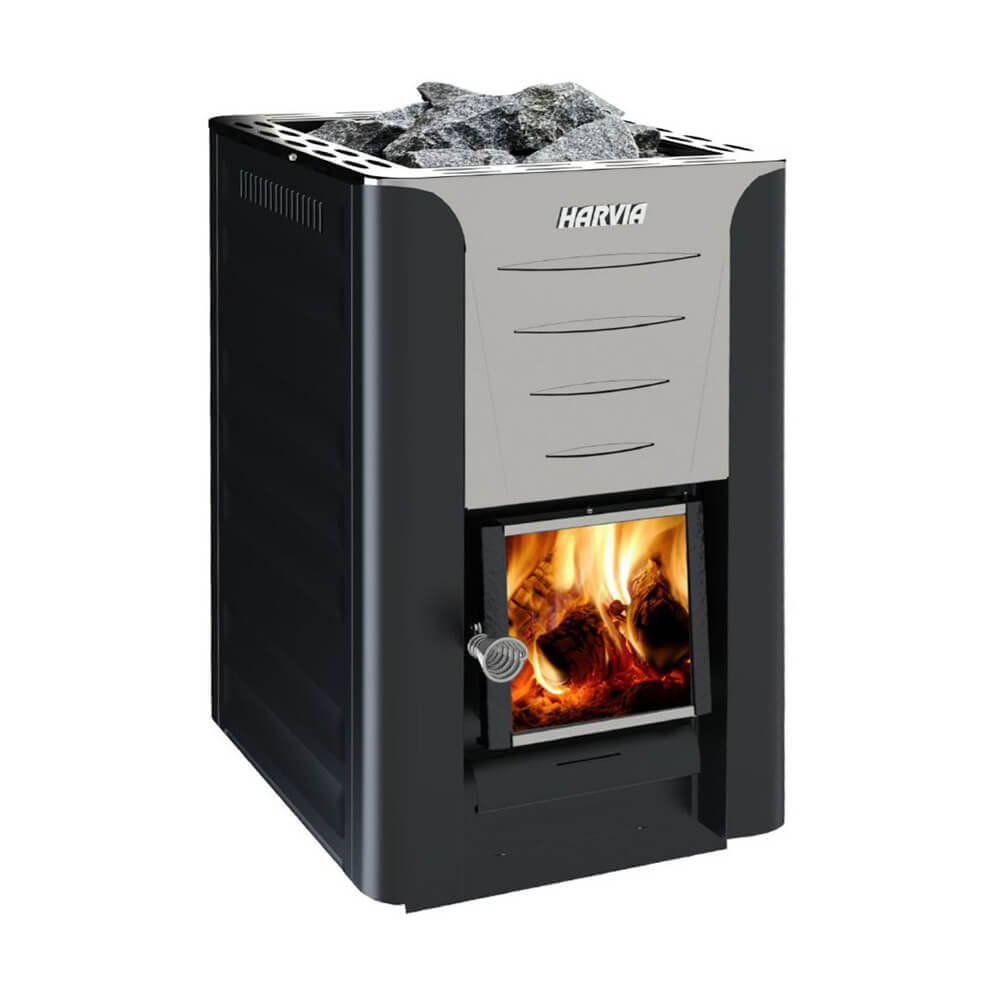 Harvia Pro 20 Premium Wood Burning Sauna Heater & Chimney Kit [WK200] (SAK15748)