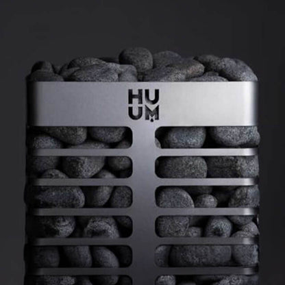 Huum Steel Mini Series 4 Stainless Steel Wall Mount 3.5KW Sauna Heater With Digital Controller & Sauna Stones (SAK91573)