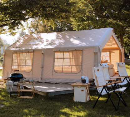 Coody 17.2 (Koala-7) Beige Inflatable Tent House for Camping (2-10 person)